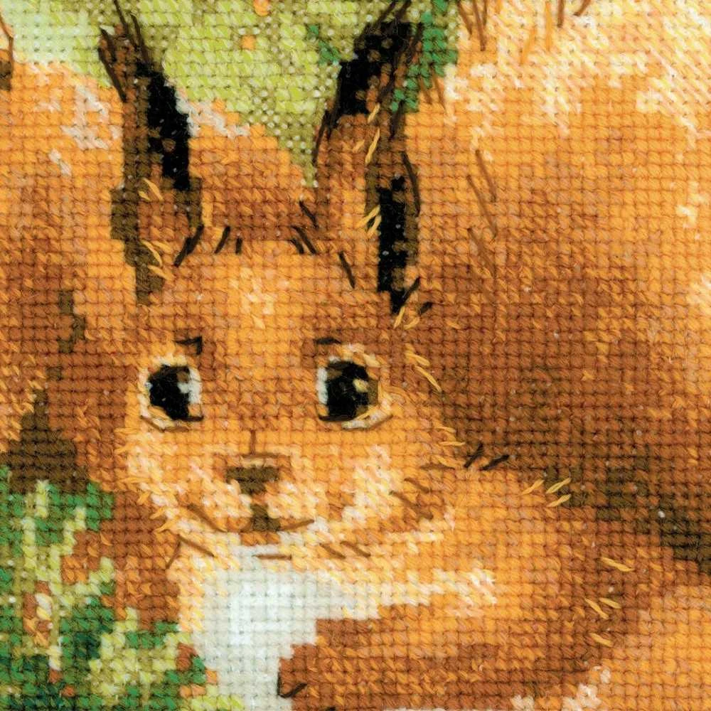 RIOLIS – Create It Yourself – Siuvinėjimo rinkinys „Voverytės“ 1491 (25x25 cm)