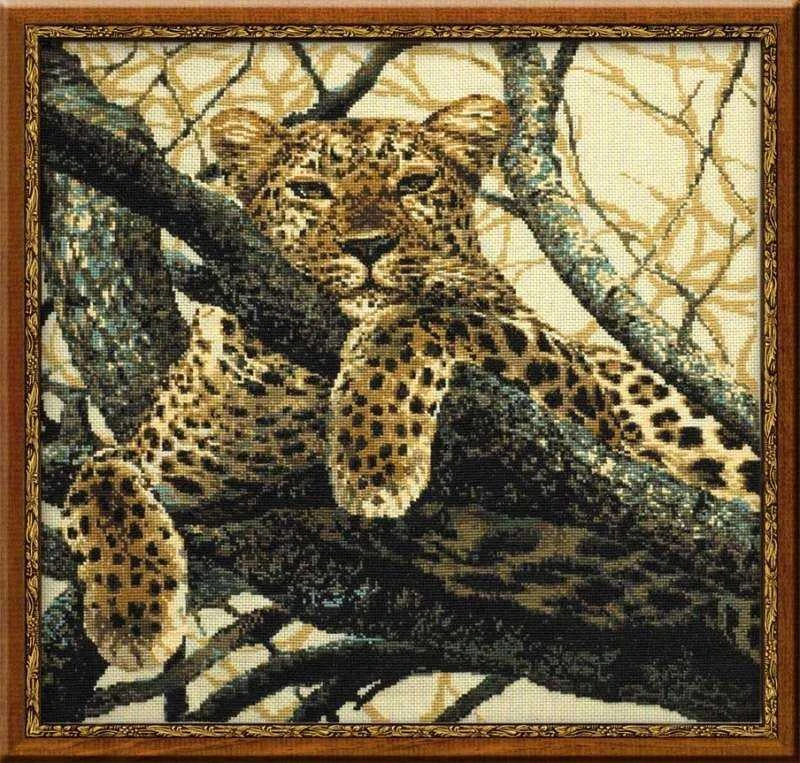 RIOLIS – Create It Yourself – Siuvinėjimo rinkinys „Leopardas“ 937 (60x60 cm)