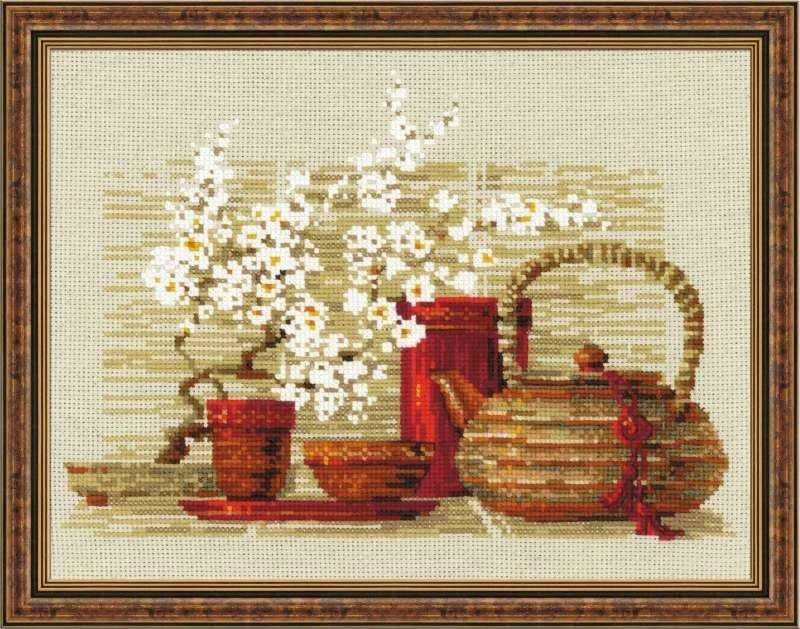 RIOLIS - Create It Yourself - Siuvinėjimo rinkinys „Arbata“ 1122 (30x24 cm)