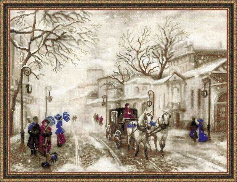 RIOLIS - Create It Yourself - Siuvinėjimo rinkinys „Senoji gatvė“ 1400 (40x30 cm)