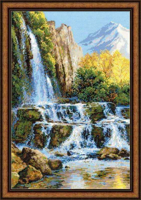 RIOLIS - Create It Yourself - Siuvinėjimo rinkinys „Krioklys“ 1194 (40x60 cm)