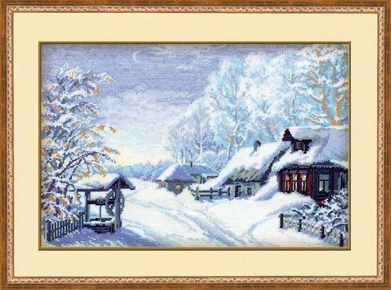 RIOLIS – Create It Yourself – Siuvinėjimo rinkinys „Žiema“ 989 (38x26 cm)