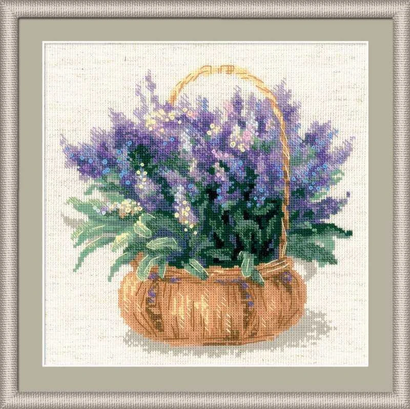 RIOLIS - Create It Yourself - Siuvinėjimo rinkinys „Prancūziškos levandos“ 1404 (25x25 cm)