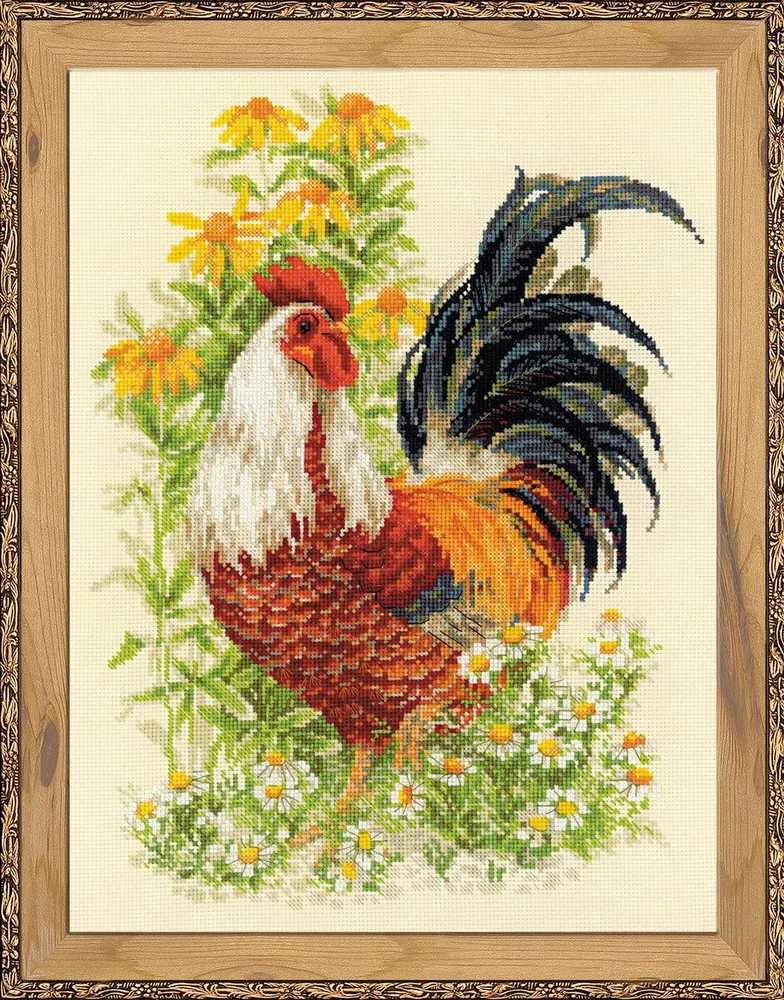 RIOLIS – Create It Yourself – Siuvinėjimo rinkinys „Gaidys“ 1479 (30x40 cm)