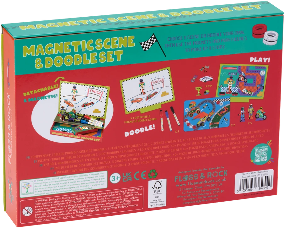 Rock Magnetinis žaidimas ir piešimo rinkinys Mašinos