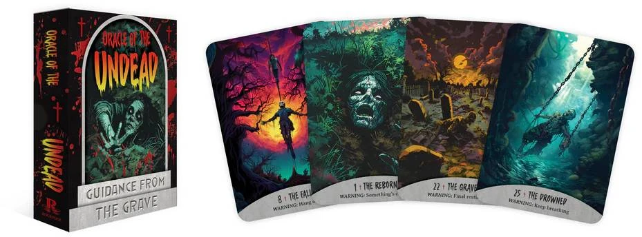 Rockpool Zombių orakulo kortos su knygele – Oracle of the Undead