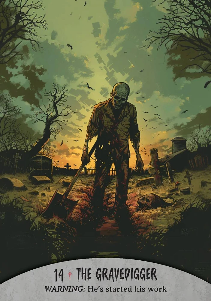 Rockpool Zombių orakulo kortos su knygele – Oracle of the Undead