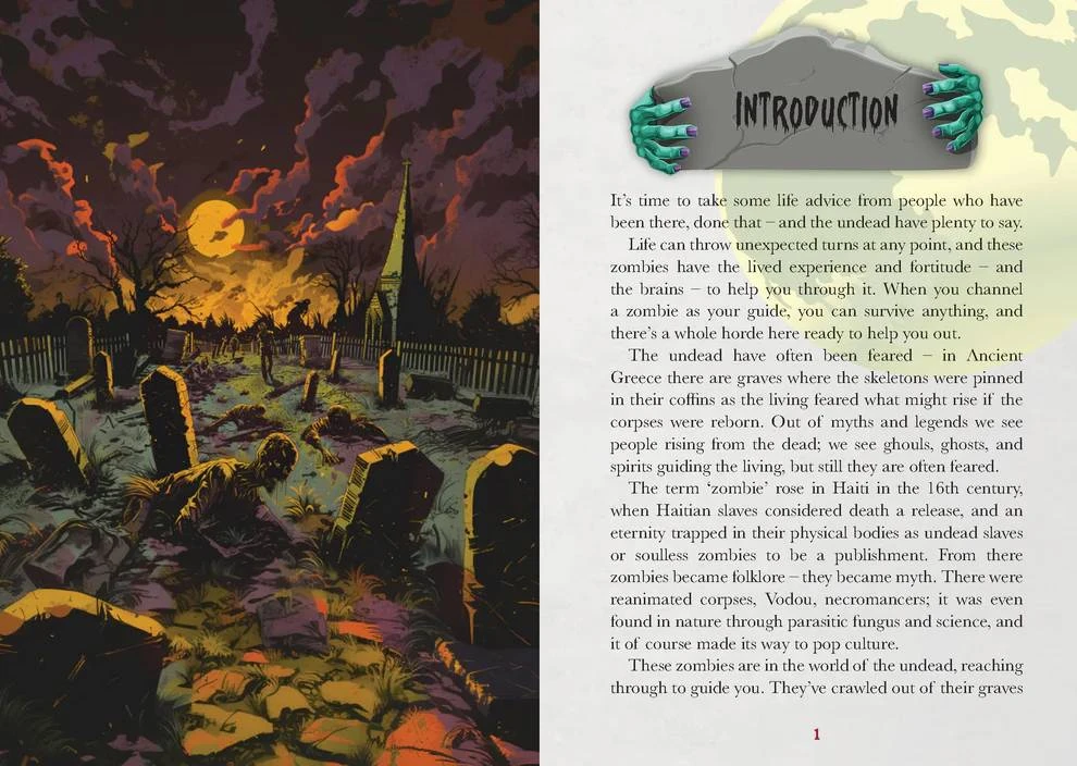 Rockpool Zombių orakulo kortos su knygele – Oracle of the Undead