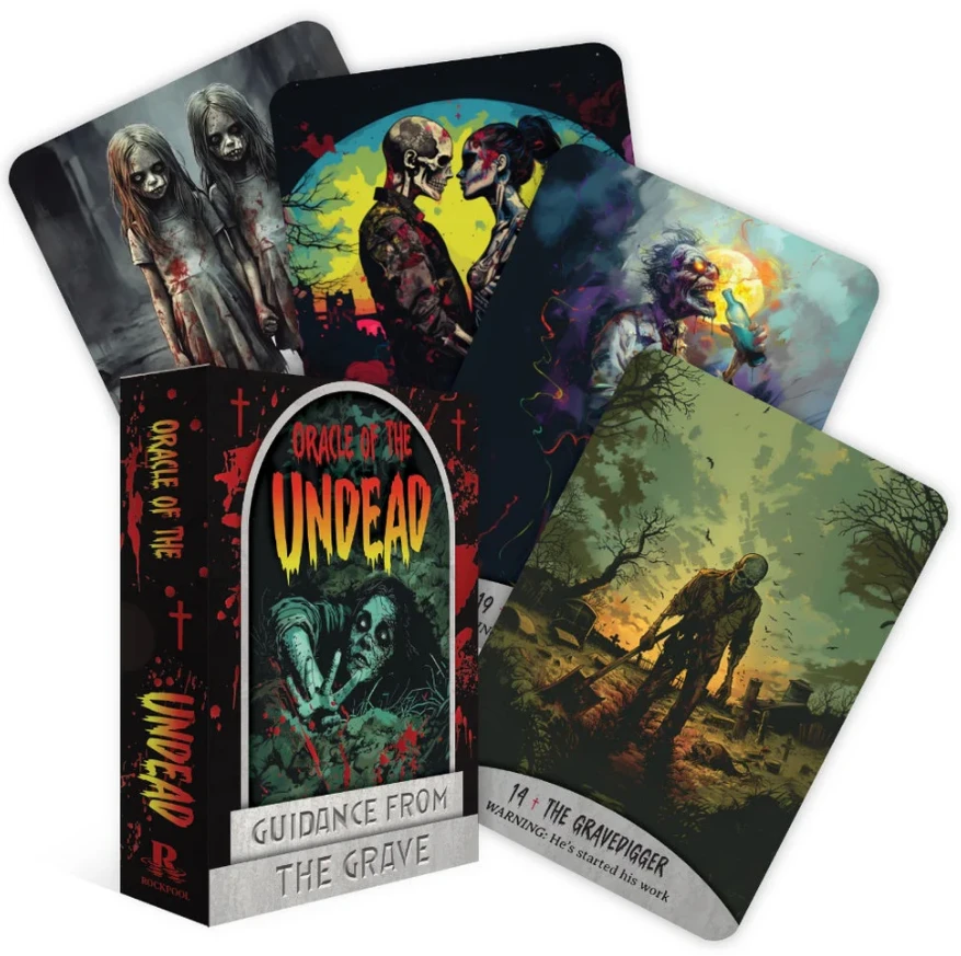 Rockpool Zombių orakulo kortos su knygele – Oracle of the Undead
