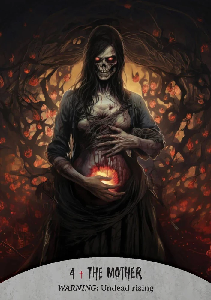 Rockpool Zombių orakulo kortos su knygele – Oracle of the Undead