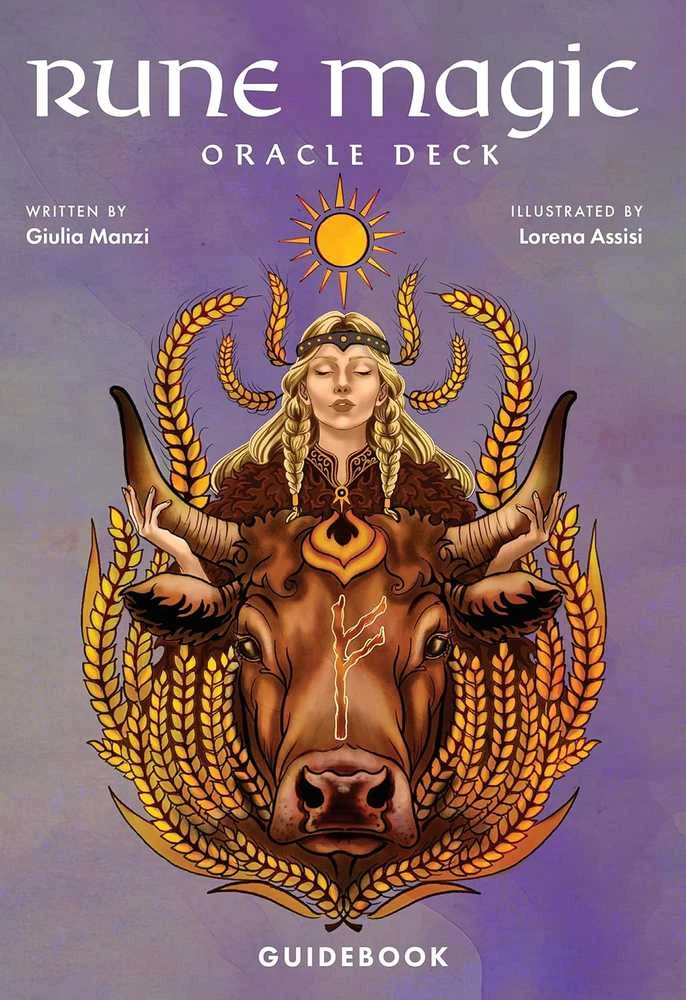 Us Games Systems Dvasinės Kortos - Rune Magic Oracle 24 Kortos su Gidu 15.2 x 20.1 x 2.8 cm