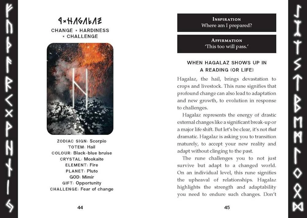 Runic Oracle runų orakulo kortos pranašavimui – Rockpool Publishing