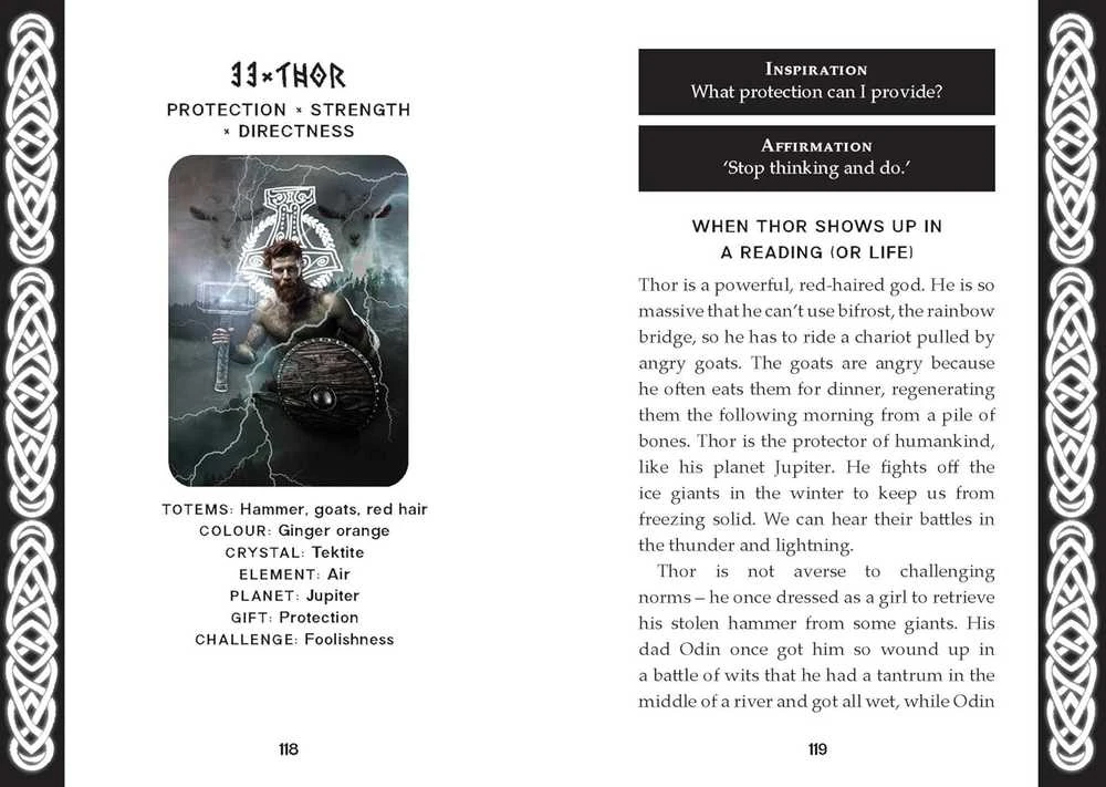 Runic Oracle runų orakulo kortos pranašavimui – Rockpool Publishing