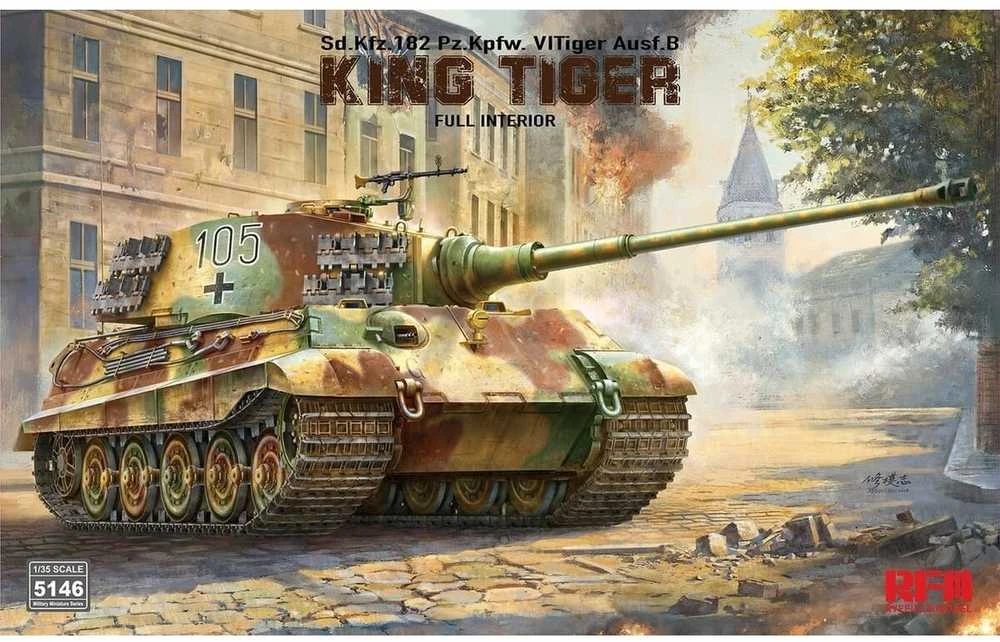 Rye Field Tiger II King Tiger 1/35 su pilnu interjeru, RFM-5146