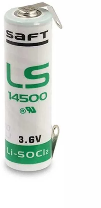 Saft LS14500 3,6V 2600mAh ličio baterija su U kontaktais