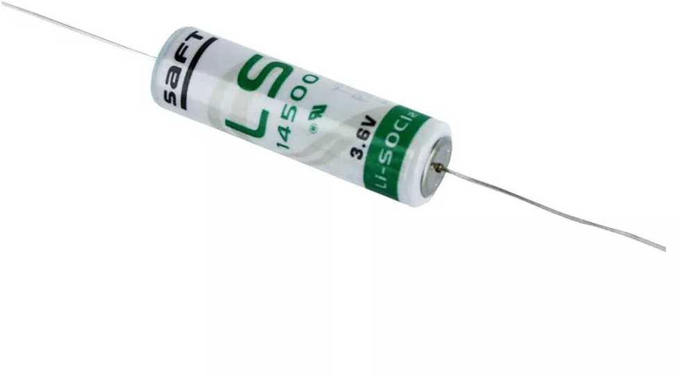 Saft LS14500 AA ličio baterija 3,6V 2600mAh su ašiniais laidais
