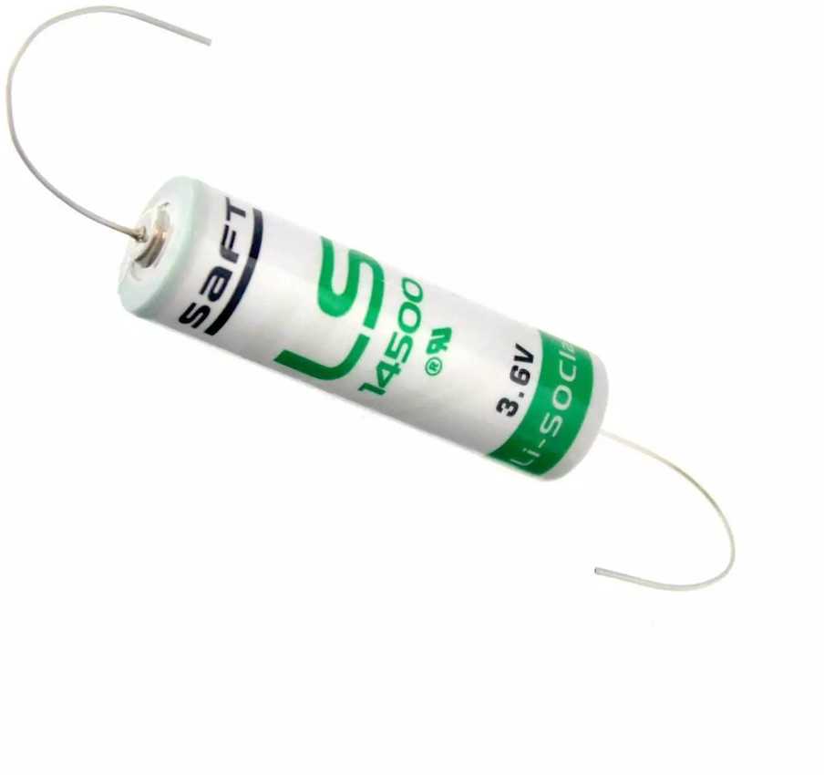 Saft LS14500 AA ličio baterija 3,6V 2600mAh su ašiniais laidais