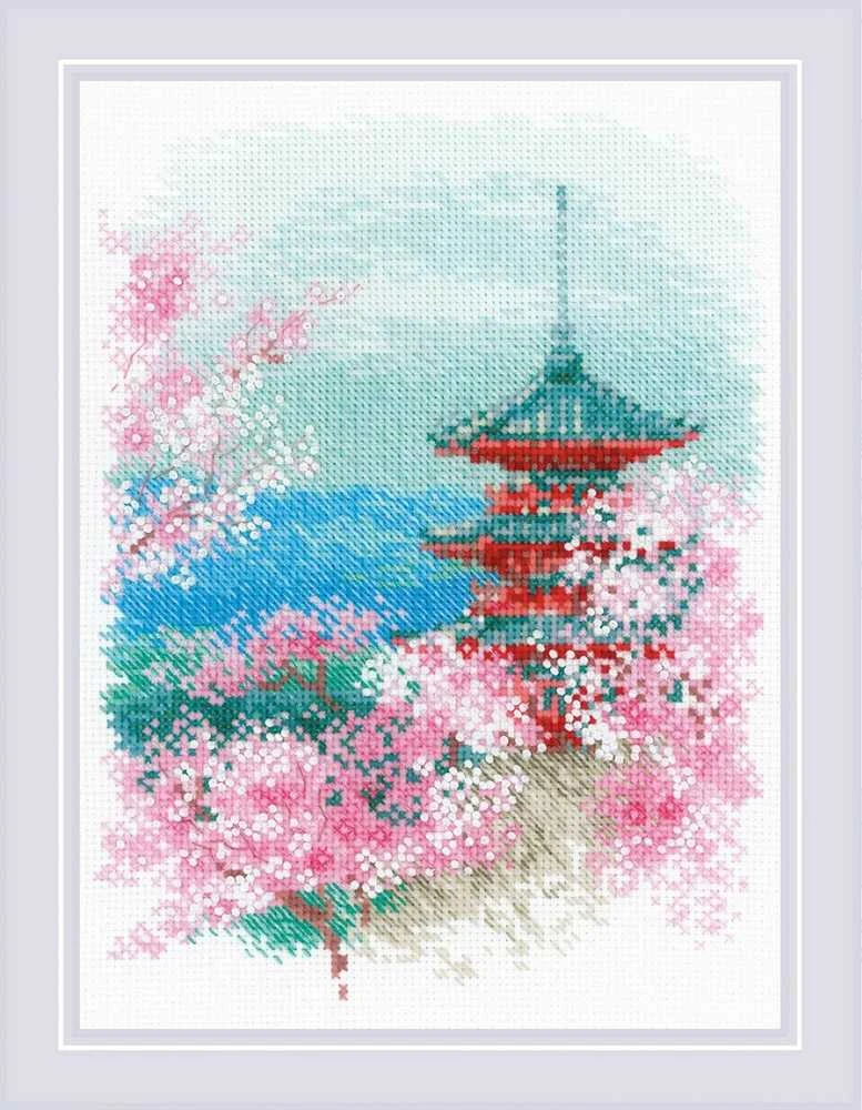 Sakura. Pagoda siuvinėjimo rinkinys iš RIOLIS Nr.: 1743