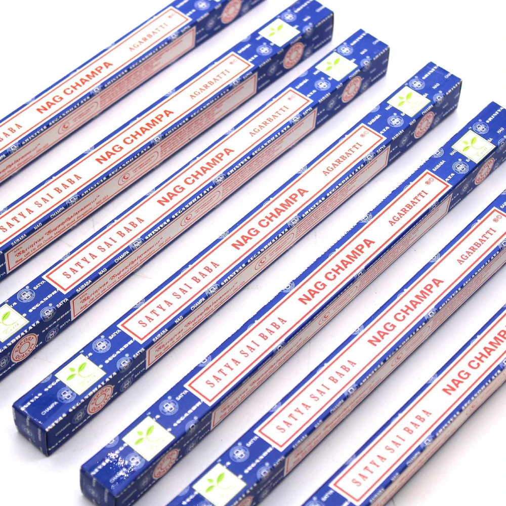 Satya Smilkalų Lazdeles - Nagchampa Smilkalai 10g, 8 Lazdelės