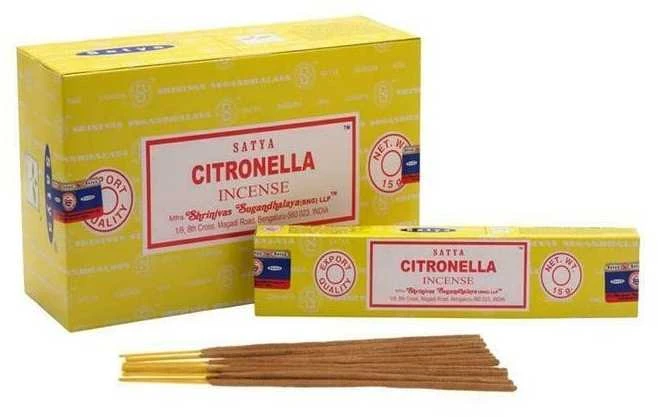 Smilkalų lazdelės Citronella, Satya, 15g