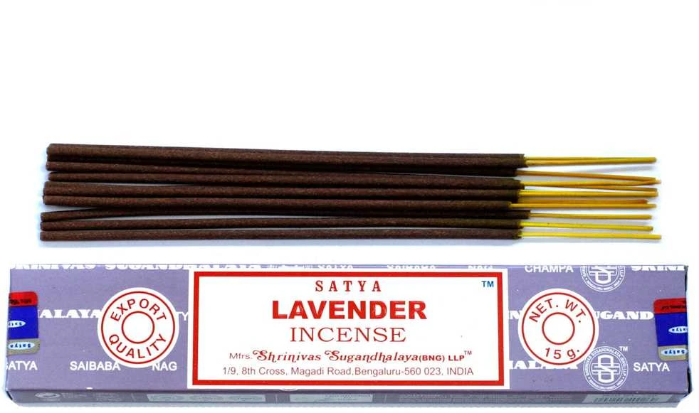 Smilkalų lazdelės Lavender, Satya, 15g