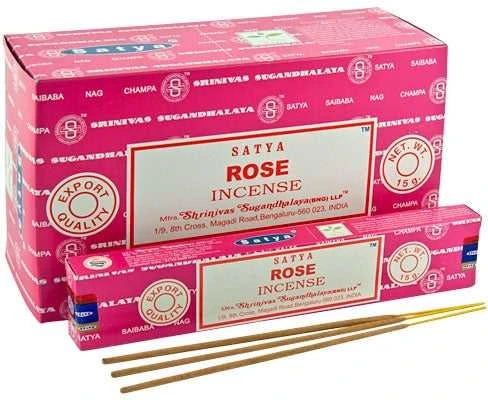 Smilkalų lazdelės Rose, Satya, 15g