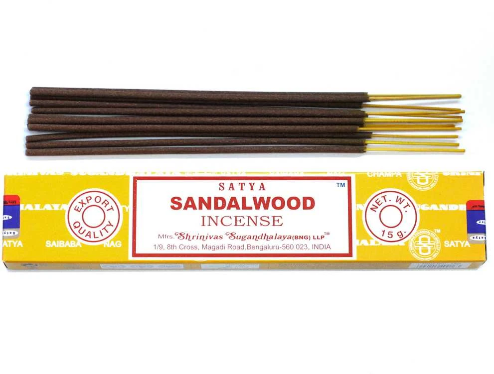 Smilkalų lazdelės Sandalwood, Satya, 15g