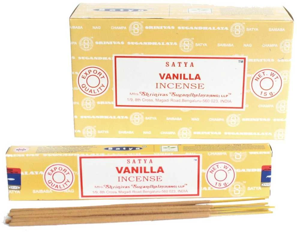 Smilkalų lazdelės Vanilla, Satya, 15g