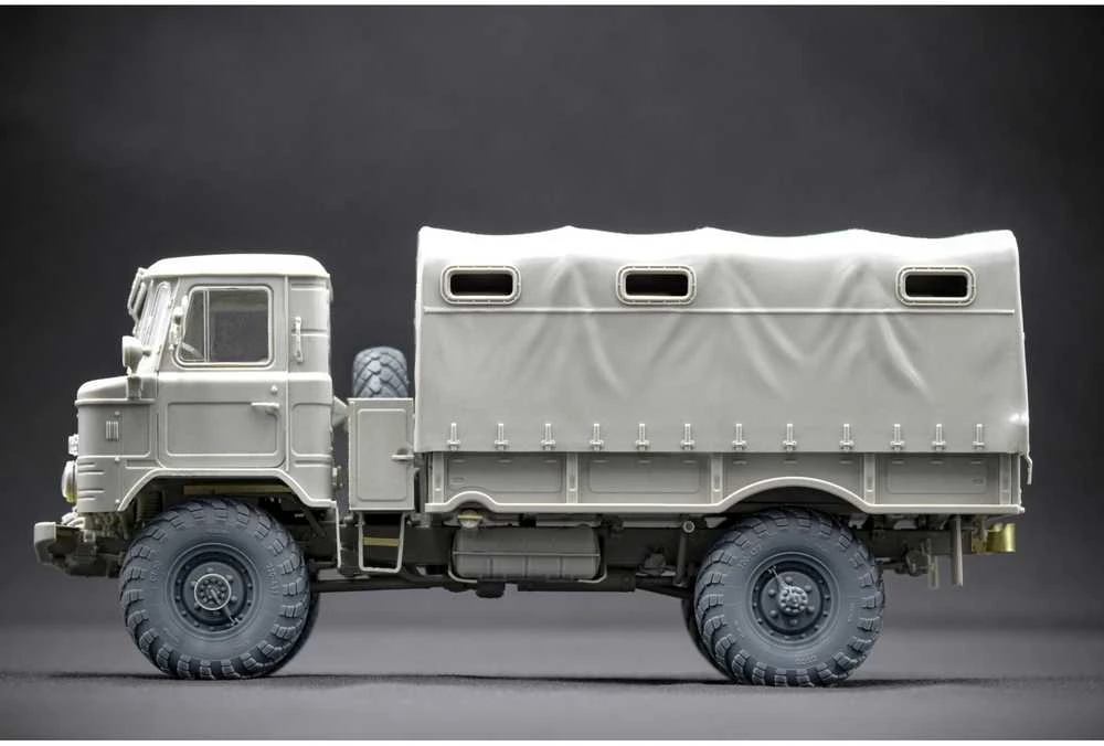 Scalex GAZ-66 nusėdę ratai Trumpeter modeliui, 3D, 1/35