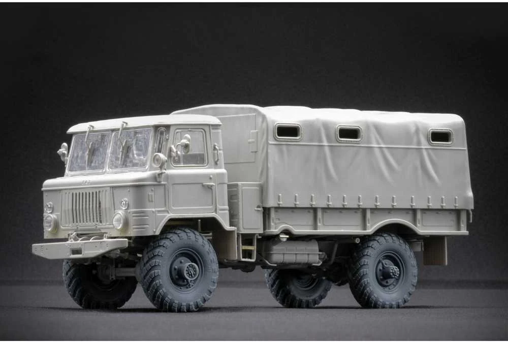 Scalex GAZ-66 nusėdę ratai Trumpeter modeliui, 3D, 1/35