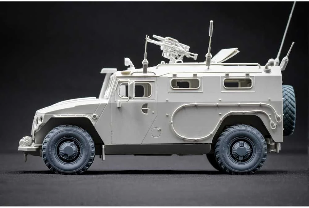 Scalex GAZ Tiger v2 nusileidusių ratų komplektas Meng 1/35, 3D spauda
