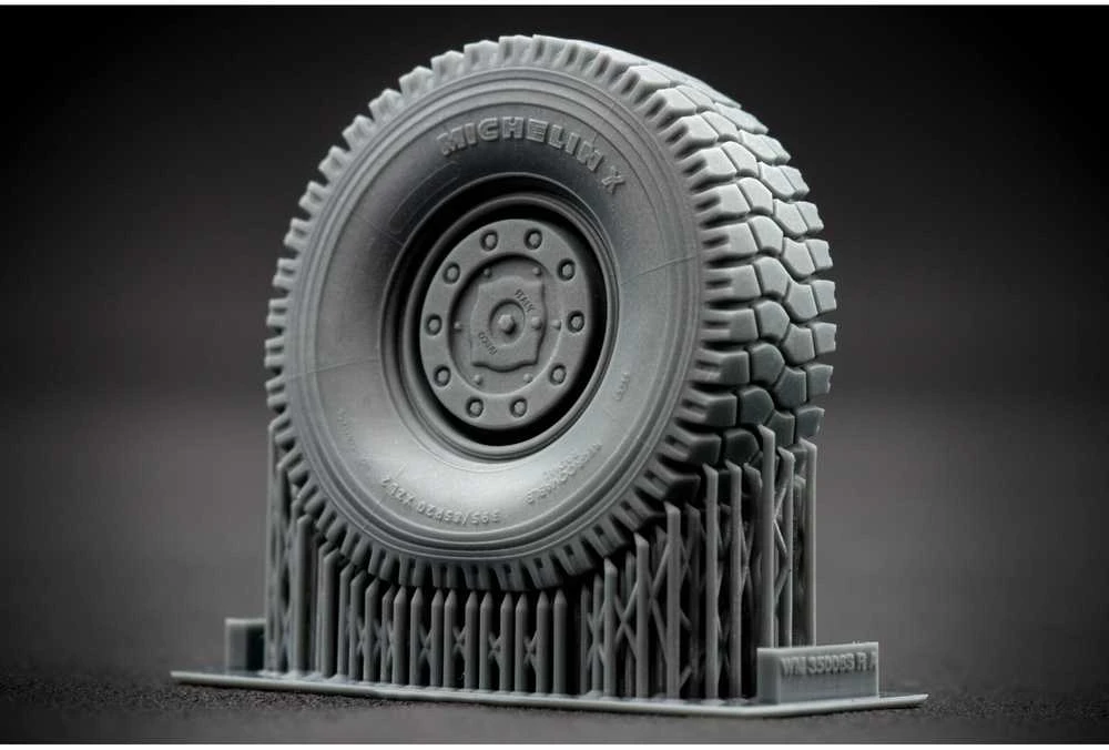 Scalex Kozak-2 nusėdusių ratų rinkinys ICM, 1/35, 3D spausdinti ratai