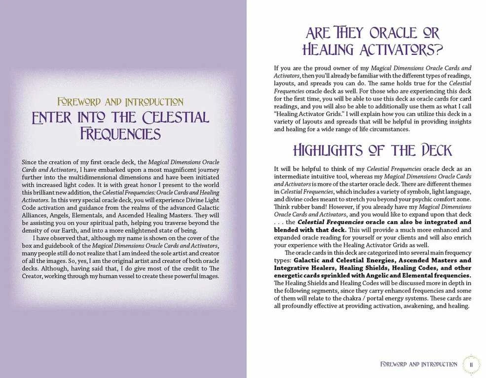 Schiffer Publishing Celestial Frequencies Oracle Cards And Activators Oracle Kortos