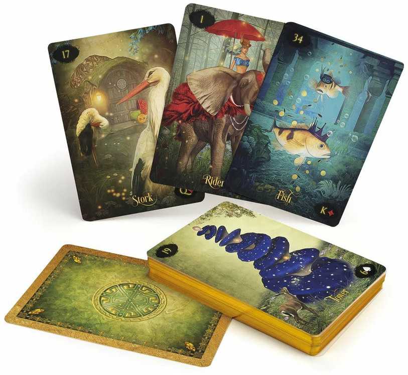 KNYGA Schiffer Publishing Lenormand of Enchantment kortos