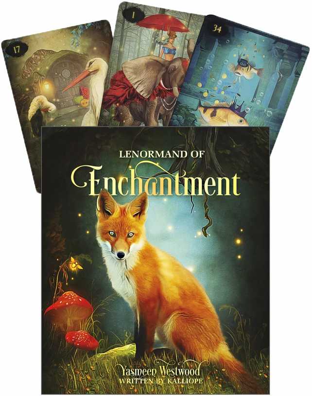 KNYGA Schiffer Publishing Lenormand of Enchantment kortos