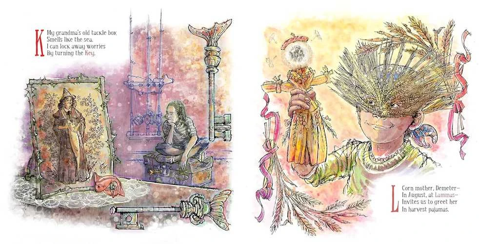 Schiffer Publishing Boys Are Witches Too – iliustruota magijos ABC knyga vaikams