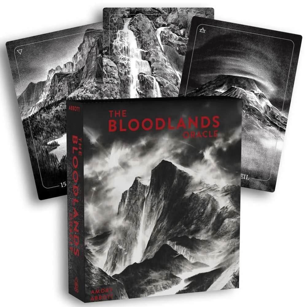 Schiffer Publishing Taro kortų rinkinys - Bloodlands Oracle 42 Kortų Gidas Dėžutė 16x14.5x3.6cm