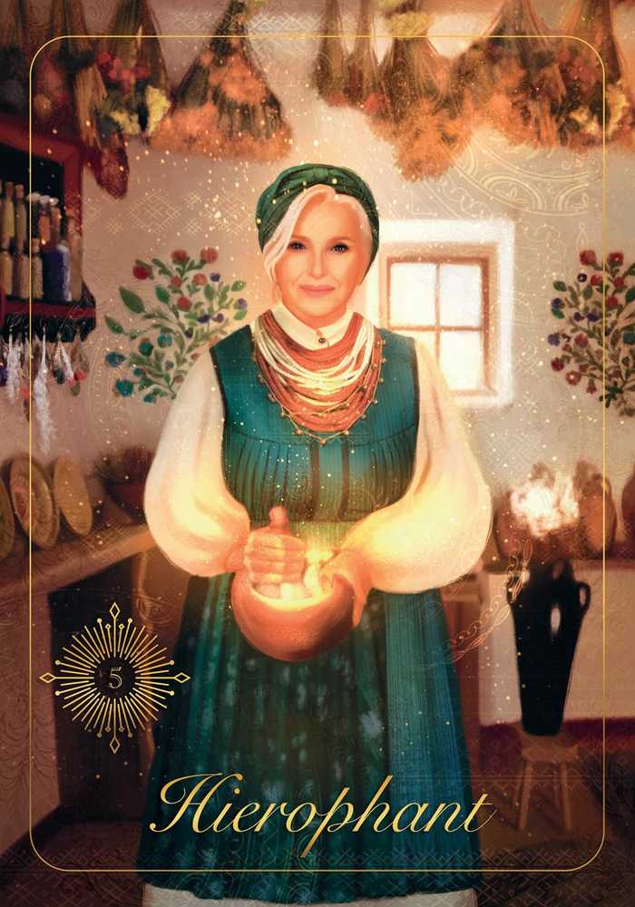 KNYGA Schiffer Publishing Ukrainos taro kortos – 78 kortos + vadovėlis, įkvėptos folkloro ir mitų
