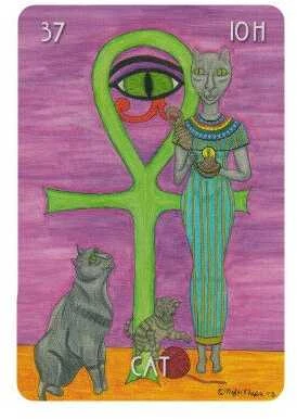 Schiffer Publishing The Egyptian Lenormand Kortos