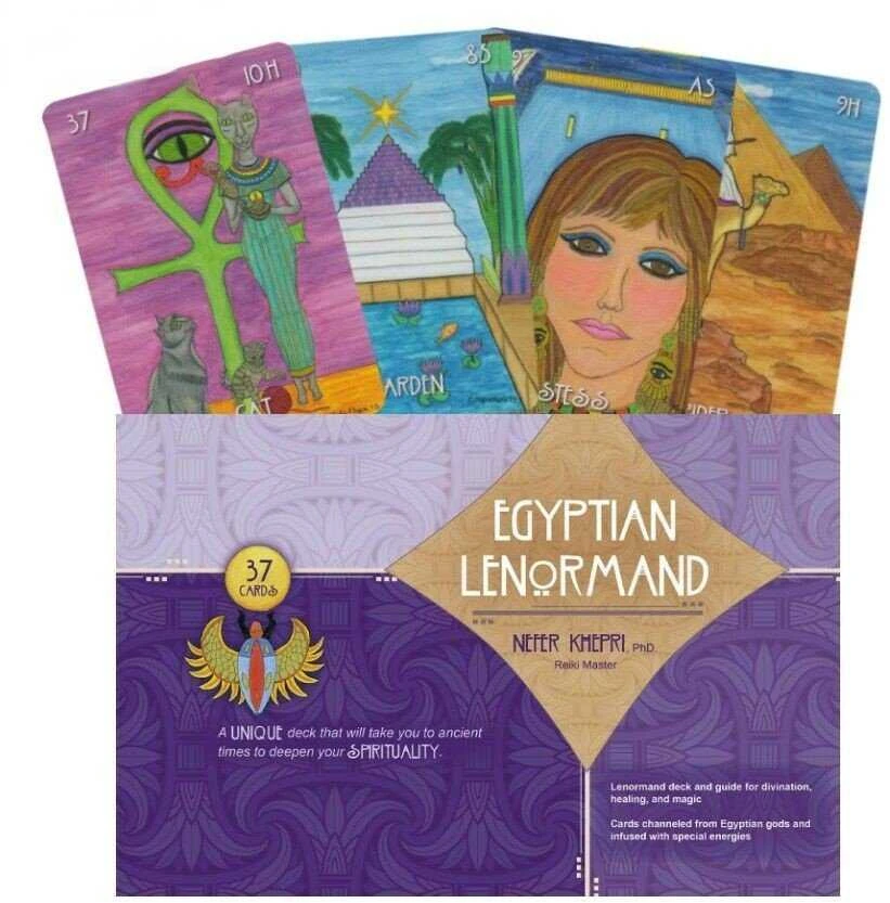 Schiffer Publishing The Egyptian Lenormand Kortos