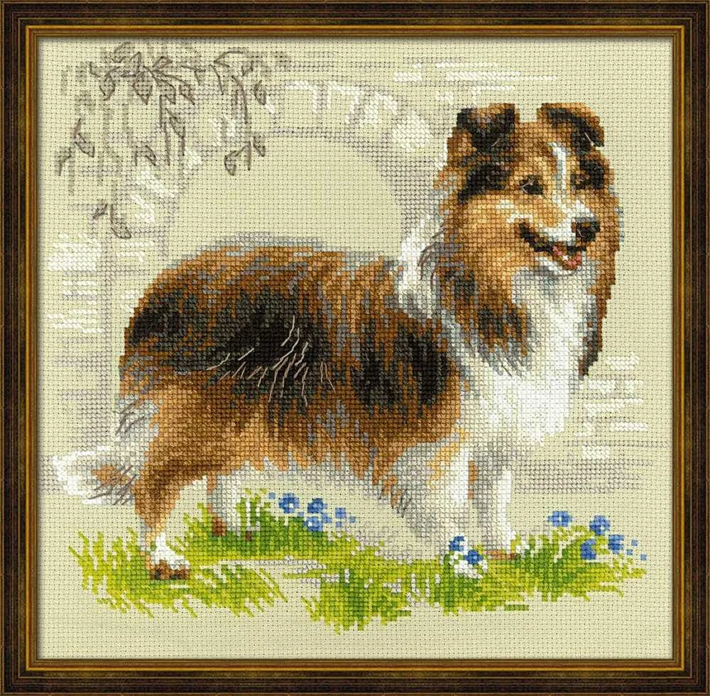 Sheltie siuvinėjimo rinkinys iš RIOLIS Nr.: 1710