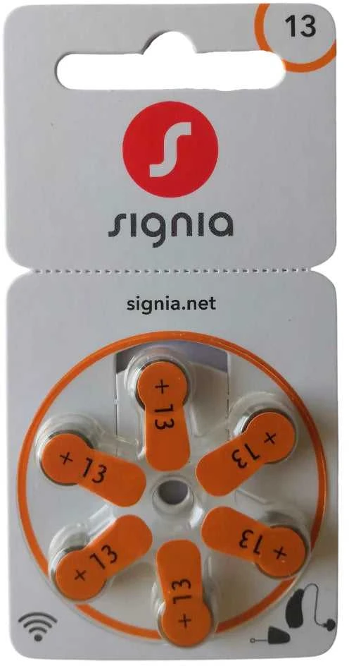 Siemens Renata Klausos Baterijos Signia 13 PR48 6BL 6 Vnt.