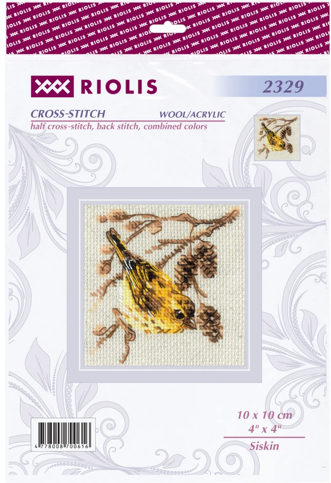 Siskin. Siuvinėjimo rinkinys iš RIOLIS Nr.: 2329