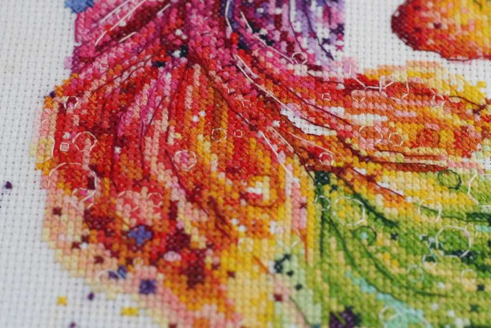 Abris Art Siuvinėjimo kryželiu rinkinys „Cha-cha-cha“, 14 ct, 24×31 cm, 43 spalvos