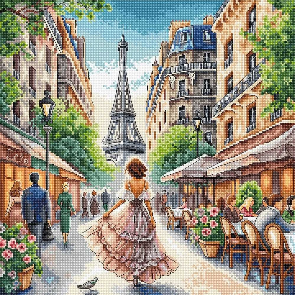 Siuvinėjimo kryželiu rinkinys „From Paris With Love“ AVA Stitch