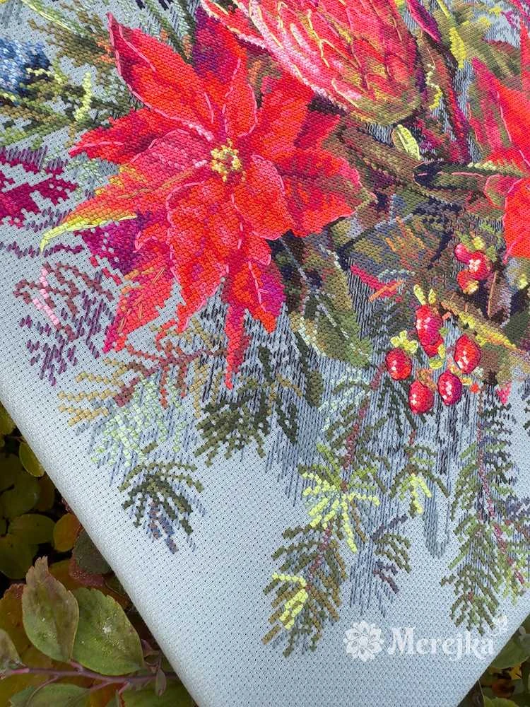 Merejka Kryželių siuvinėjimo rinkinys "Kalėdinis susitarimas" 30х42 cm SK272