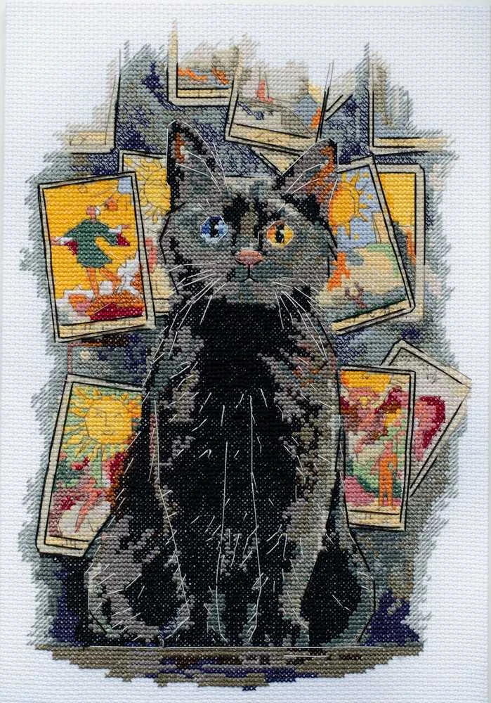 Siuvinėjimo kryželiu rinkinys Nuojauta, 14 ct, 28x19 cm, 29 spalvų – Abris Art