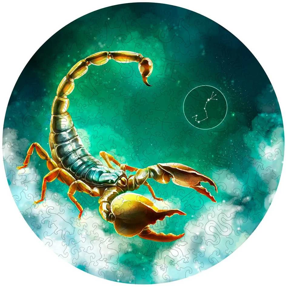 Fantasy Puzzles Skorpionas (Zodiakai) Dėlionė Iš Medžio (200 detalių)