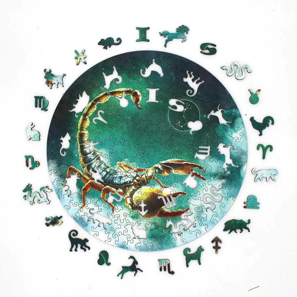Fantasy Puzzles Skorpionas (Zodiakai) Dėlionė Iš Medžio (200 detalių)