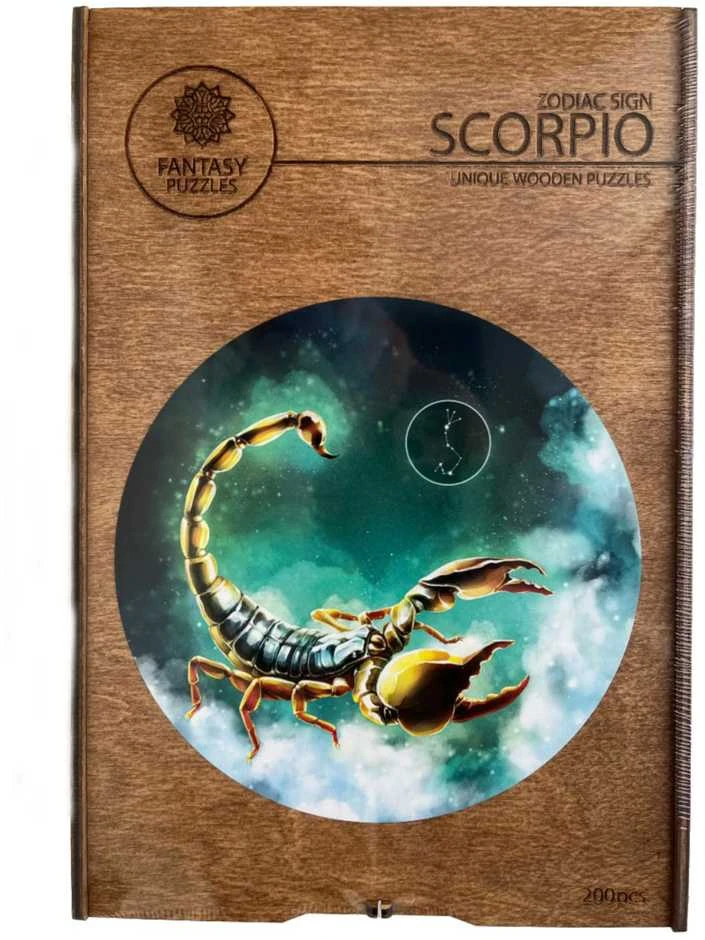 Fantasy Puzzles Skorpionas (Zodiakai) Dėlionė Iš Medžio (200 detalių)